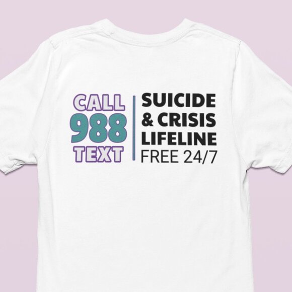 NWT MPULSIVE DESIGNS It's Okay Not To Be Okay  w/988 on back ADULT UNISEX - Picture 5 of 9